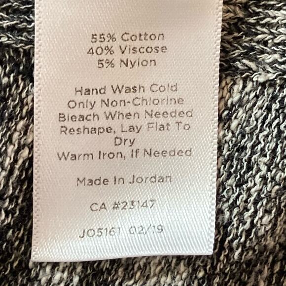 Talbots Gray Space Dye Long Line Open Front Cardigan Size XL Fall Casual Career - Picture 7 of 7